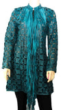 Animal print, Black, Blue, Brown, Green, Ivory, Jackets, Leather, Long Sleeve, Red, Turquoise, Wine - August Brock Fashions