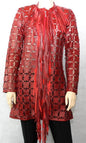 Animal print, Black, Blue, Brown, Green, Ivory, Jackets, Leather, Long Sleeve, Red, Turquoise, Wine - August Brock Fashions