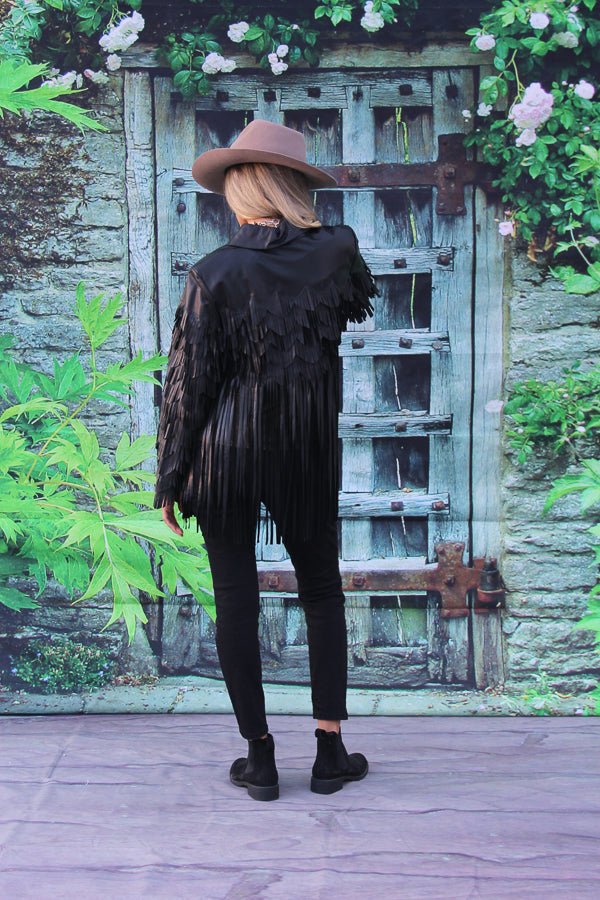ABF Leather Fringe Shirt 11910123