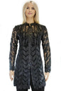 Animal print, Black, Blue, Brown, Jackets, Leather, Leopard, Long Sleeve, Red, Sheer, White - August Brock Fashions