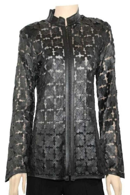 Black, Bronze, Ivory, Jackets, Leather, Long Sleeve - August Brock Fashions