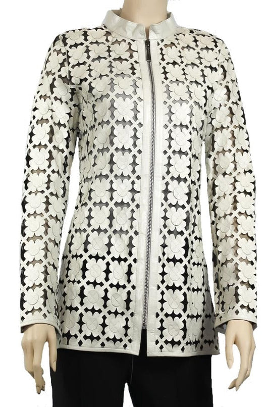 Black, Bronze, Ivory, Jackets, Leather, Long Sleeve - August Brock Fashions