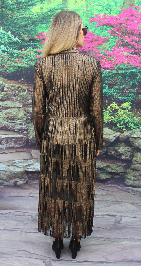 ABF Long Sleeve Leather Duster 11910069