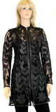 Animal print, Black, Grey, Jackets, Leather, Long Sleeve, Sheer, Turquoise, White - August Brock Fashions