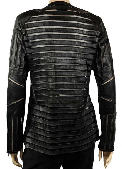Black, Jackets, Leather, Long Sleeve, Sheer, White - August Brock Fashions