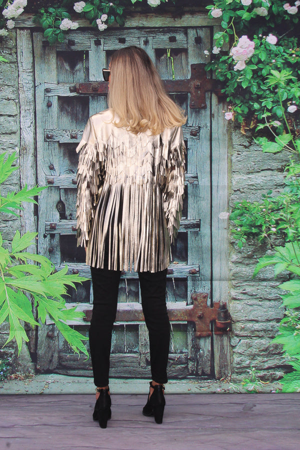 ABF Leather Fringe Shirt 11910123