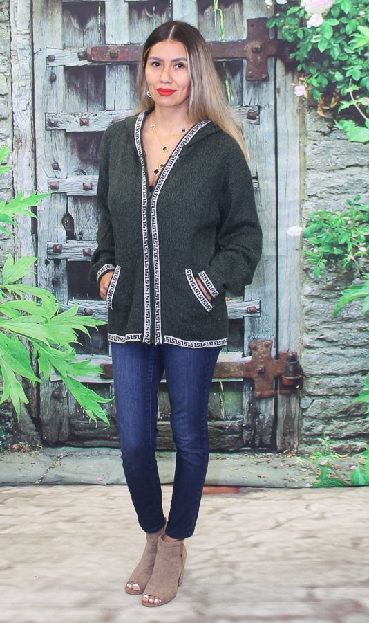Alpaca "Hindu" Hooded Sweater 120700