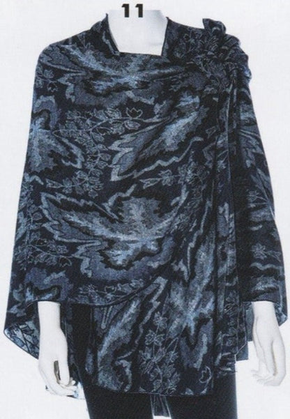 Black, Black & White, Blue, Cape, Capes, Gold, Green, Grey, measure, Multi-color, New A, Print, Purple, Rapti Fashions, Red, Shawls, Yellow - August Brock Fashions