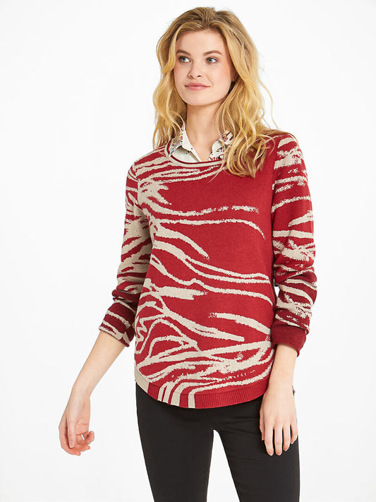 inventory, Long Sleeve, Print, Tan, Tops - August Brock Fashions