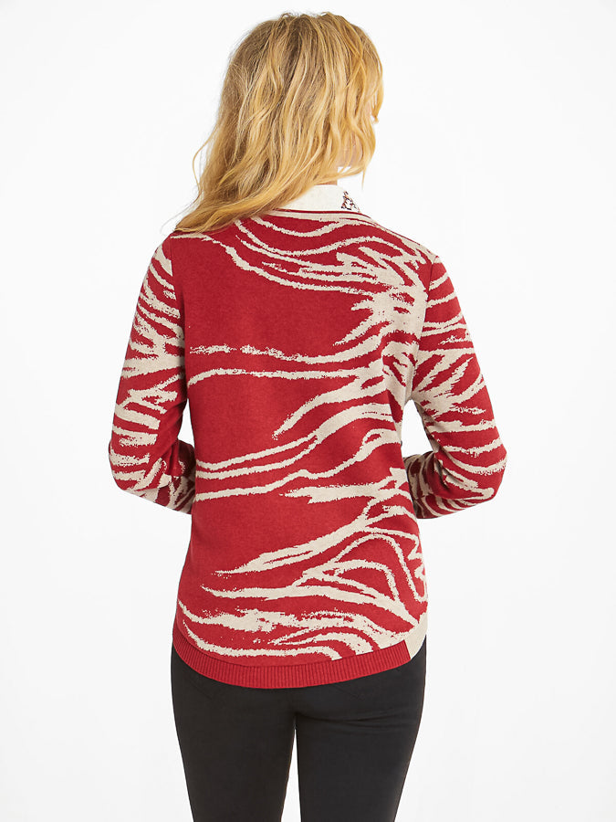 inventory, Long Sleeve, Print, Tan, Tops - August Brock Fashions