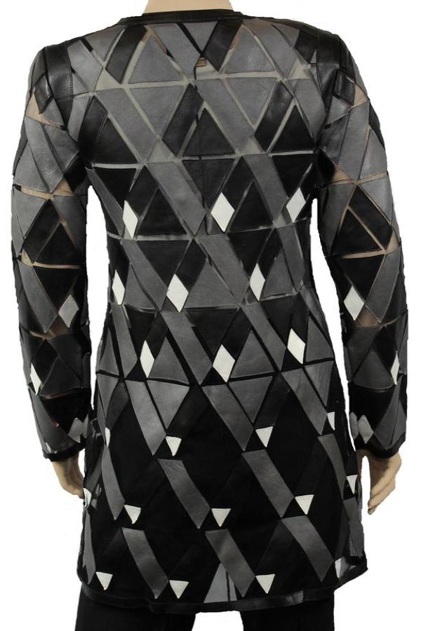 Black, Grey, Jackets, Leather, Long Sleeve, Sheer, Tan, White - August Brock Fashions
