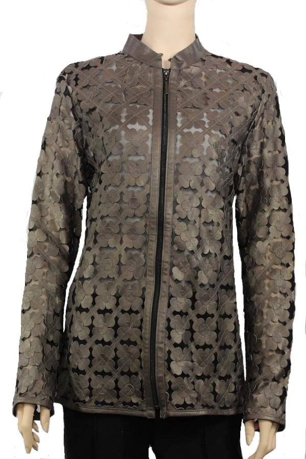 Black, Bronze, Ivory, Jackets, Leather, Long Sleeve - August Brock Fashions
