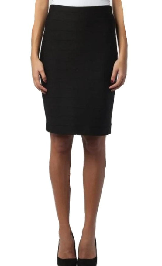 barcode, Black, new.bc, Skirts, Slip-on, Stretch fabric - August Brock Fashions