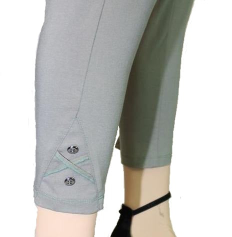 Green, Pants, Slip-on, Straight leg, Tan, White - August Brock Fashions