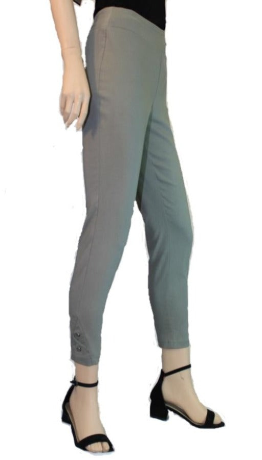 Green, Pants, Slip-on, Straight leg, Tan, White - August Brock Fashions