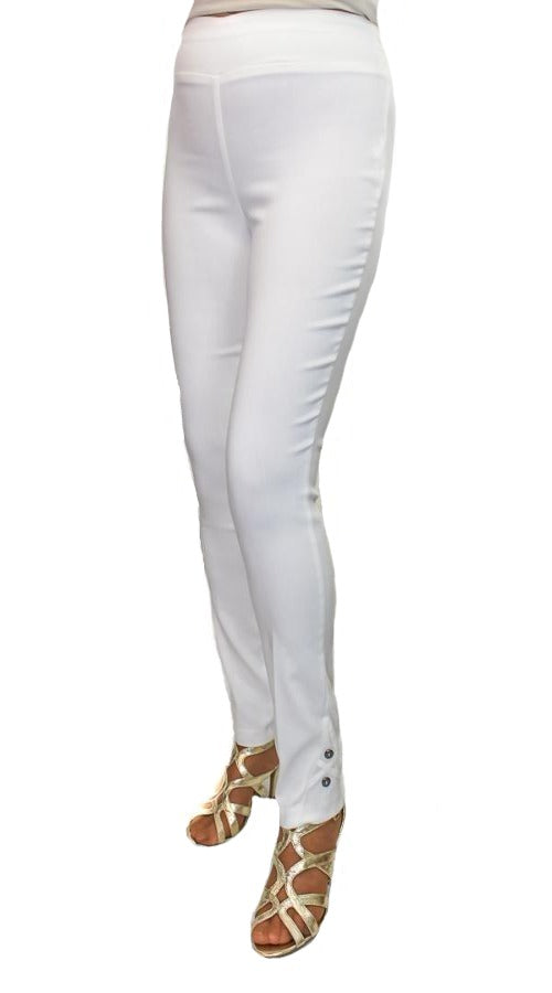 Green, Pants, Slip-on, Straight leg, Tan, White - August Brock Fashions