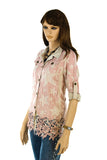 Origami Faux Suede Jacket with Lace Layer OLS-4539