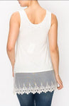 inventory, Ivory, Lace, Sleeveless, Tanks, Tops - August Brock Fashions