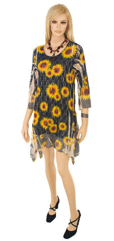 Origami Sunflower Lace Dress OLS-4565