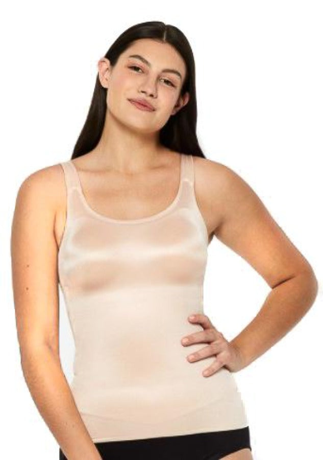 Black, Brown, Cami Shapewear, inventory, Pale, Polka dots, Print, Shapewear, White - August Brock Fashions
