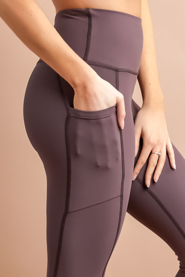 Activewear, Brown, Grey, inventory, Leggings, Sets, Slip-on, Stretch fabric, Yoga - August Brock Fashions