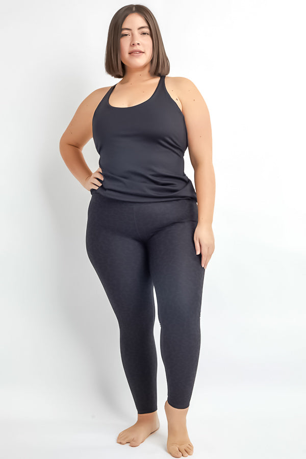 Activewear, Animal print, Black, inventory, Leggings, Print, Slip-on, Stretch fabric, Yoga - August Brock Fashions