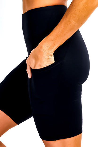 Activewear, Black, Grey, inventory, Shorts, Slip-on, Stretch fabric, Yoga - August Brock Fashions