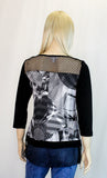 Black, Black & White, inventory, Long Sleeve, Print, Tops, White - August Brock Fashions