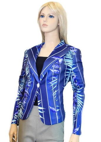 Blue, Jackets, Long Sleeve, Print - August Brock Fashions