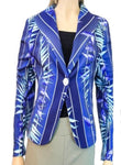 Blue, Jackets, Long Sleeve, Print - August Brock Fashions