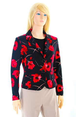 Black, Jackets, Long Sleeve, Print, Red - August Brock Fashions