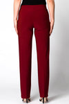 $10, Full leg, Pants, Red, Slip-on, Stretch fabric, Wine - August Brock Fashions