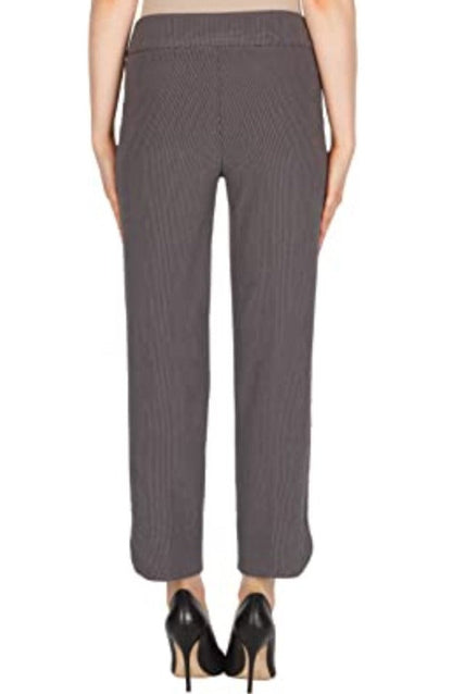 Joseph Ribkoff 174828 Black/White Micro-Dot Cropped Pants