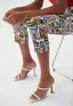 Joseph Ribkoff Vanilla/Multi Urban Print Pull On Cropped Pants 222067