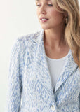 Joseph Ribkoff Vanilla/Multi Camouflage Long Sleeve Blazer Jacket 221283