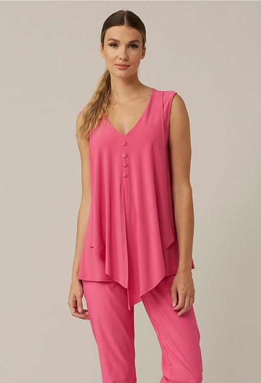 Joseph Ribkoff Layered V-Neck Sleeveless Top 221357