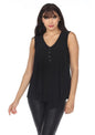 Joseph Ribkoff Layered V-Neck Sleeveless Top 221357