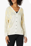 Nic + Zoe S201165 Yellow Lemons Reversible Knit Sweater Top