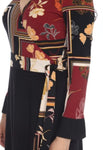 Joseph Ribkoff Black/Multi-Color Floral Print Sheath Dress 203040