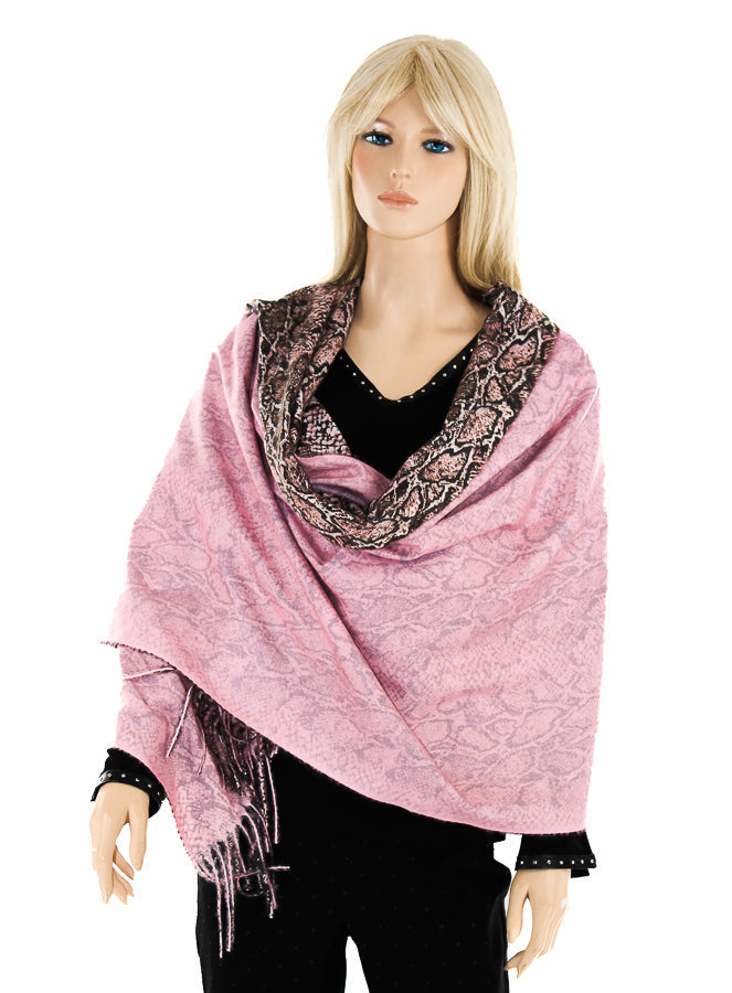 Animal print, Black, New A, Pink, Print, seasil, Shawls, Tan - August Brock Fashions