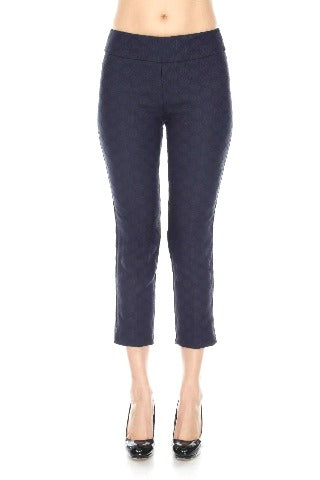 Blue, Clearance, Navy, Pants, Print, Slip-on, Straight leg - August Brock Fashions