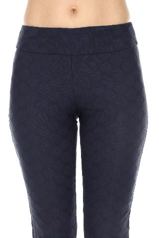 Blue, Clearance, Navy, Pants, Print, Slip-on, Straight leg - August Brock Fashions